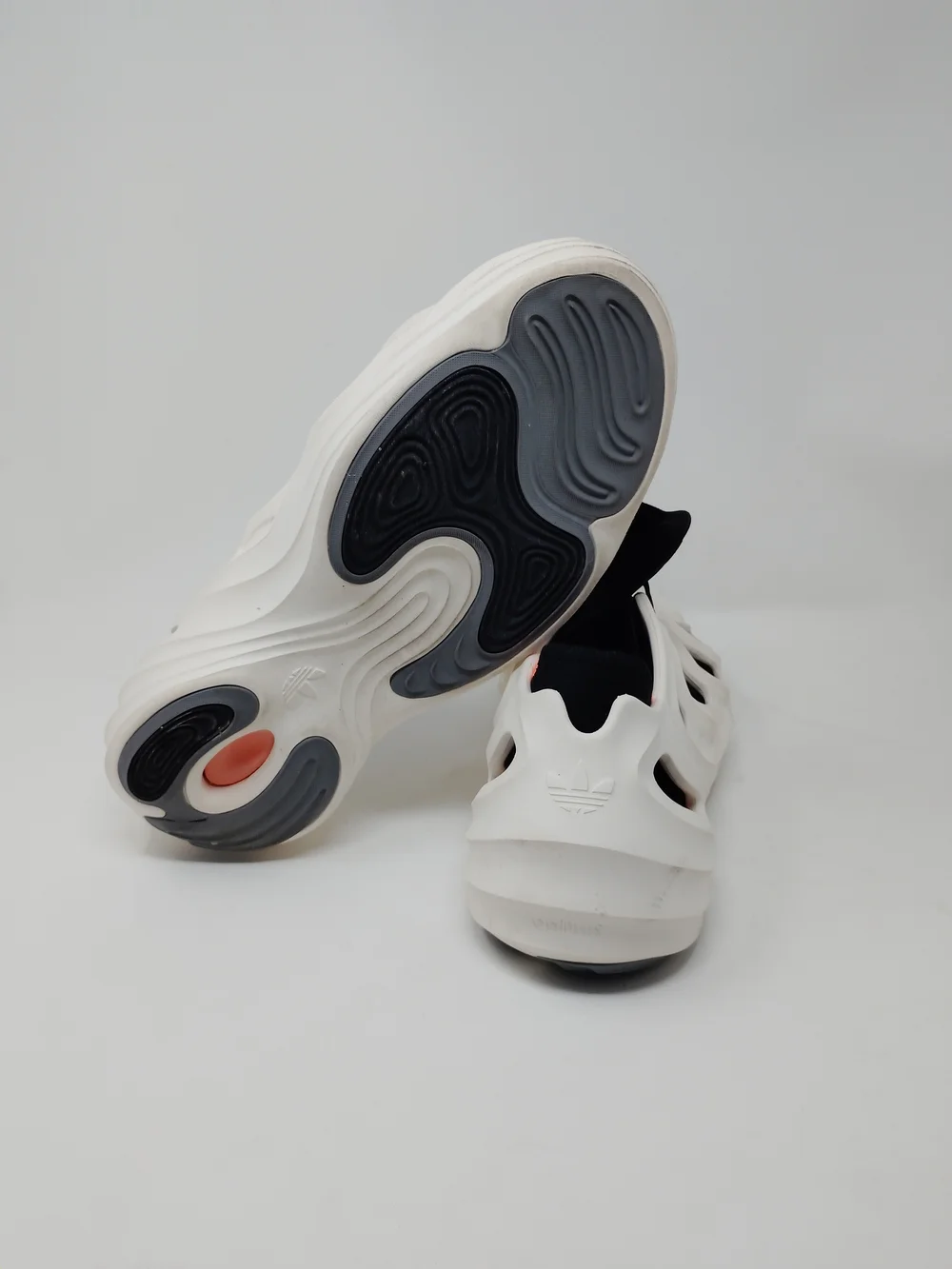 Adidas AdiFOM Q Shoes Mens 12 Off White Black Foam Athletic Sneakers